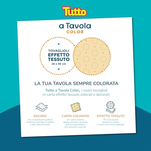 Tutto a Tavola Color tovaglioli 720 pz 38x38 cm 2 veli