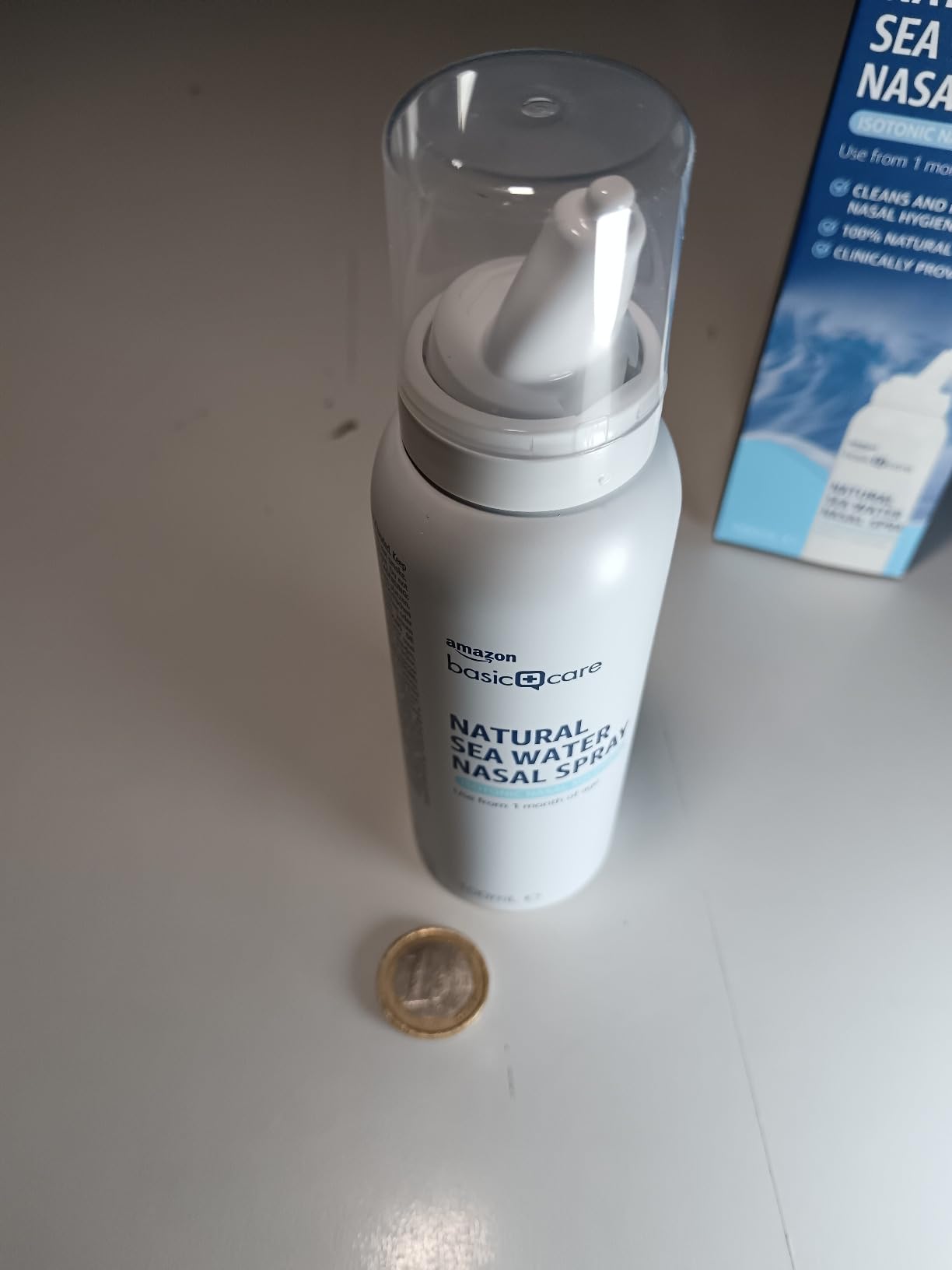 Amazon Basic Care Spray Nasale Acqua di Mare 100 ml Isotonico