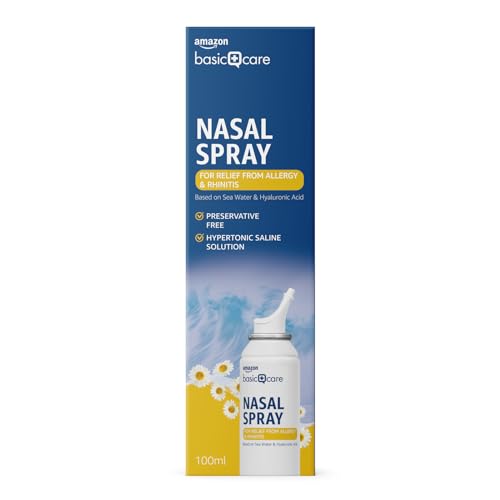 by Amazon Basic Care Spray Nasale 100 ml Acqua di Mare Ipertonico