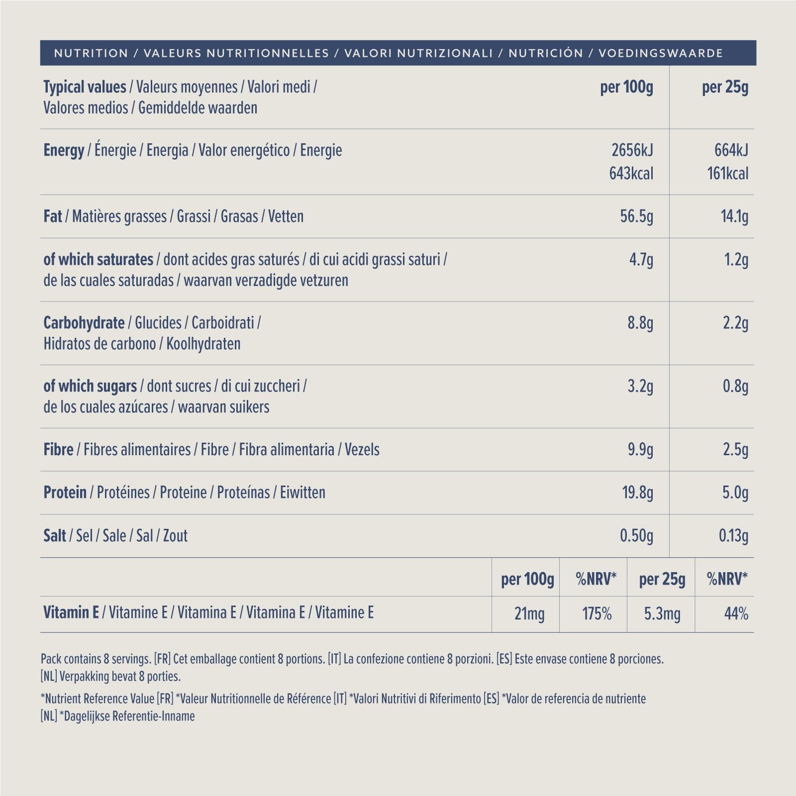 by Amazon Mandorle Tostate e Salate 7 x 200 g ricche di fibre