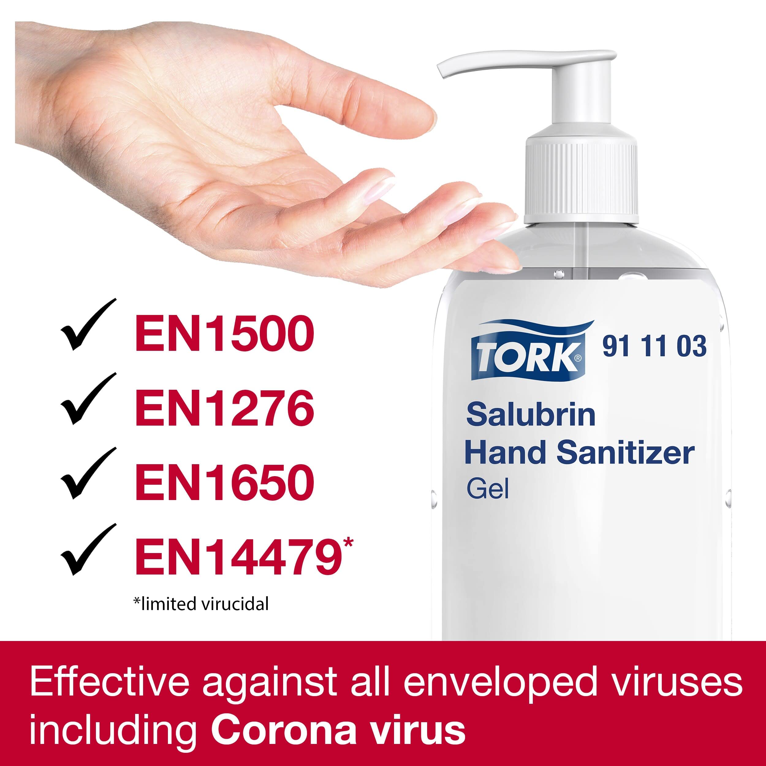 Tork Salubrin Disinfettante Mani Gel 500 ml 70% Alcol