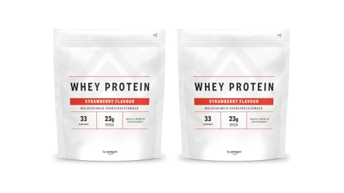 by Amazon Nutrition Proteine Whey Fragola 2x1 kg vegetariane