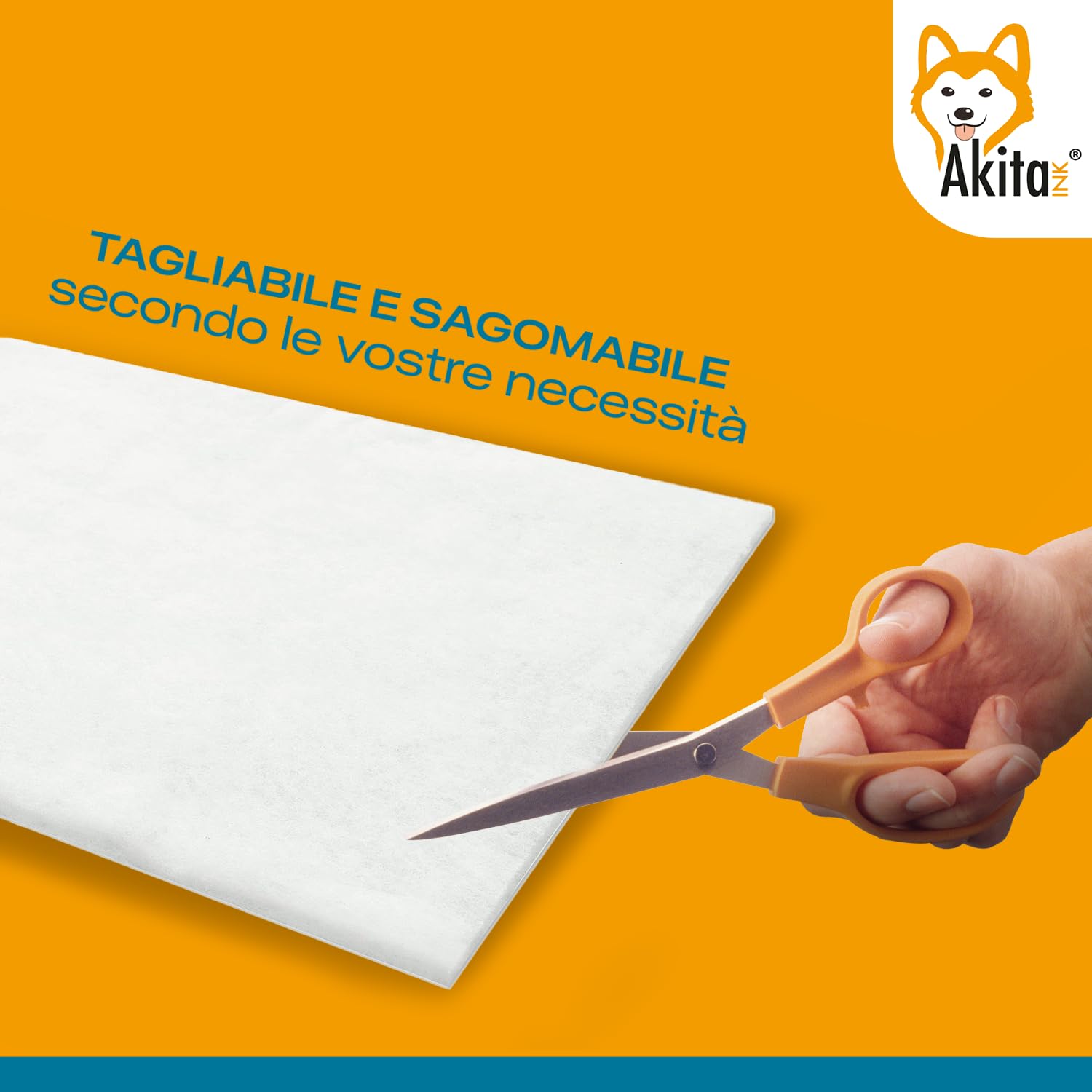 Akitaink filtro cappa cucina ritagliabile 40x80 cm 2 pezzi