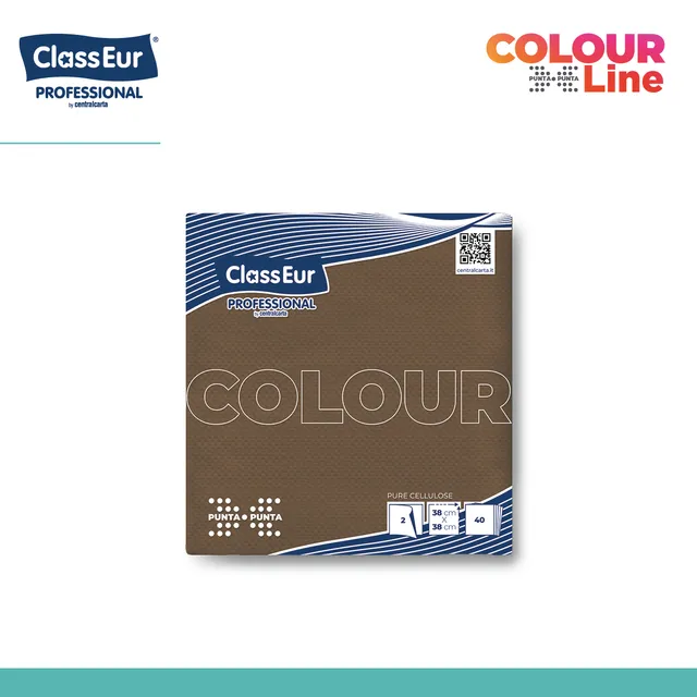 Centralcarta Micro 38x38 2 veli Cioccolato tovaglioli