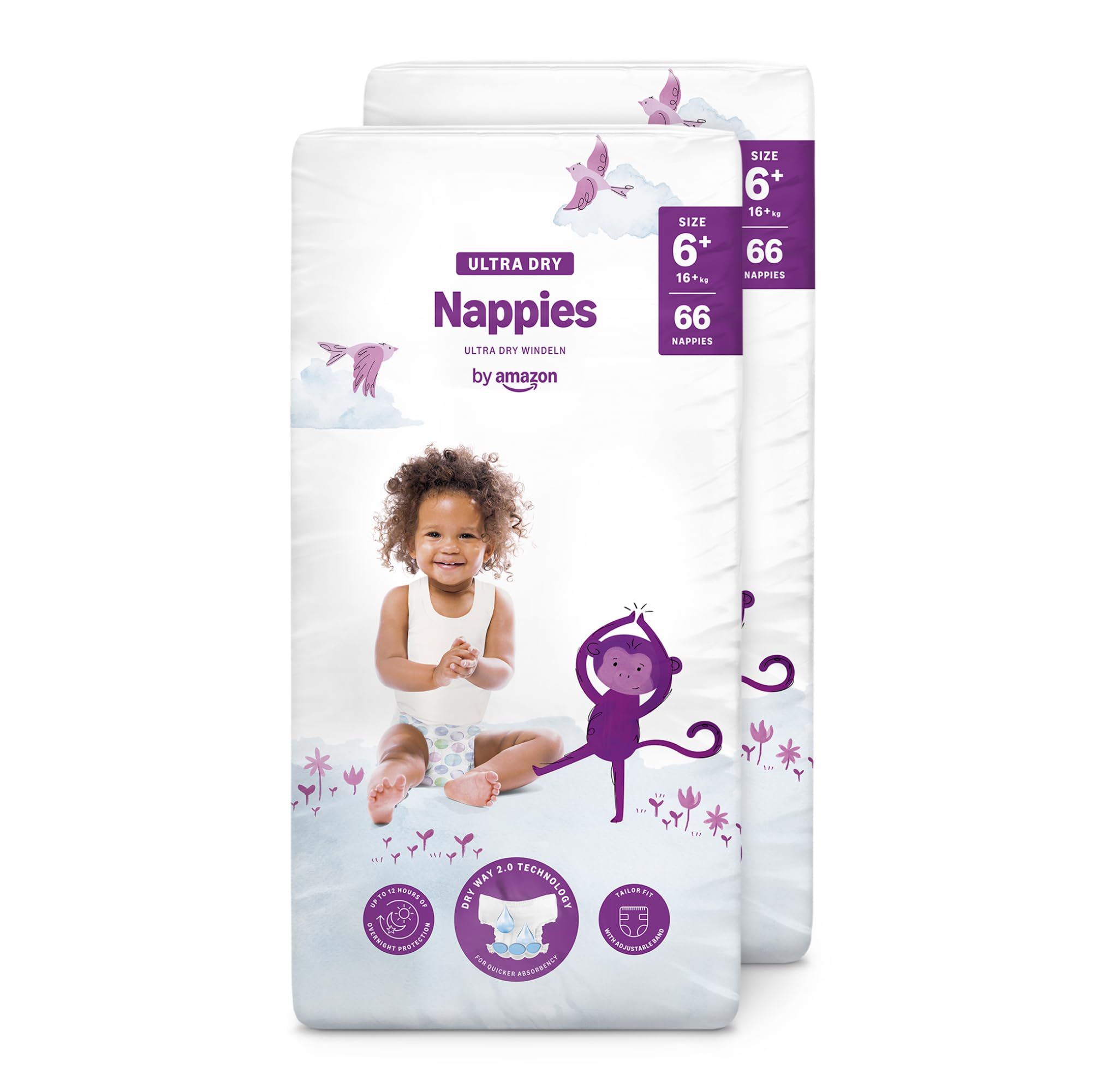 by Amazon Ultra Dry pannolini taglia 2 168 pezzi 3-6 kg