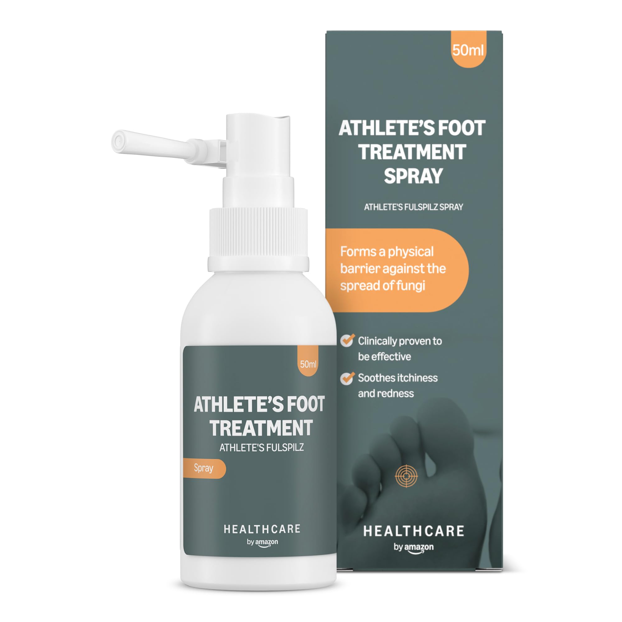 Healthcare by Amazon Spray Piede d'Atleta 50ml Neutro