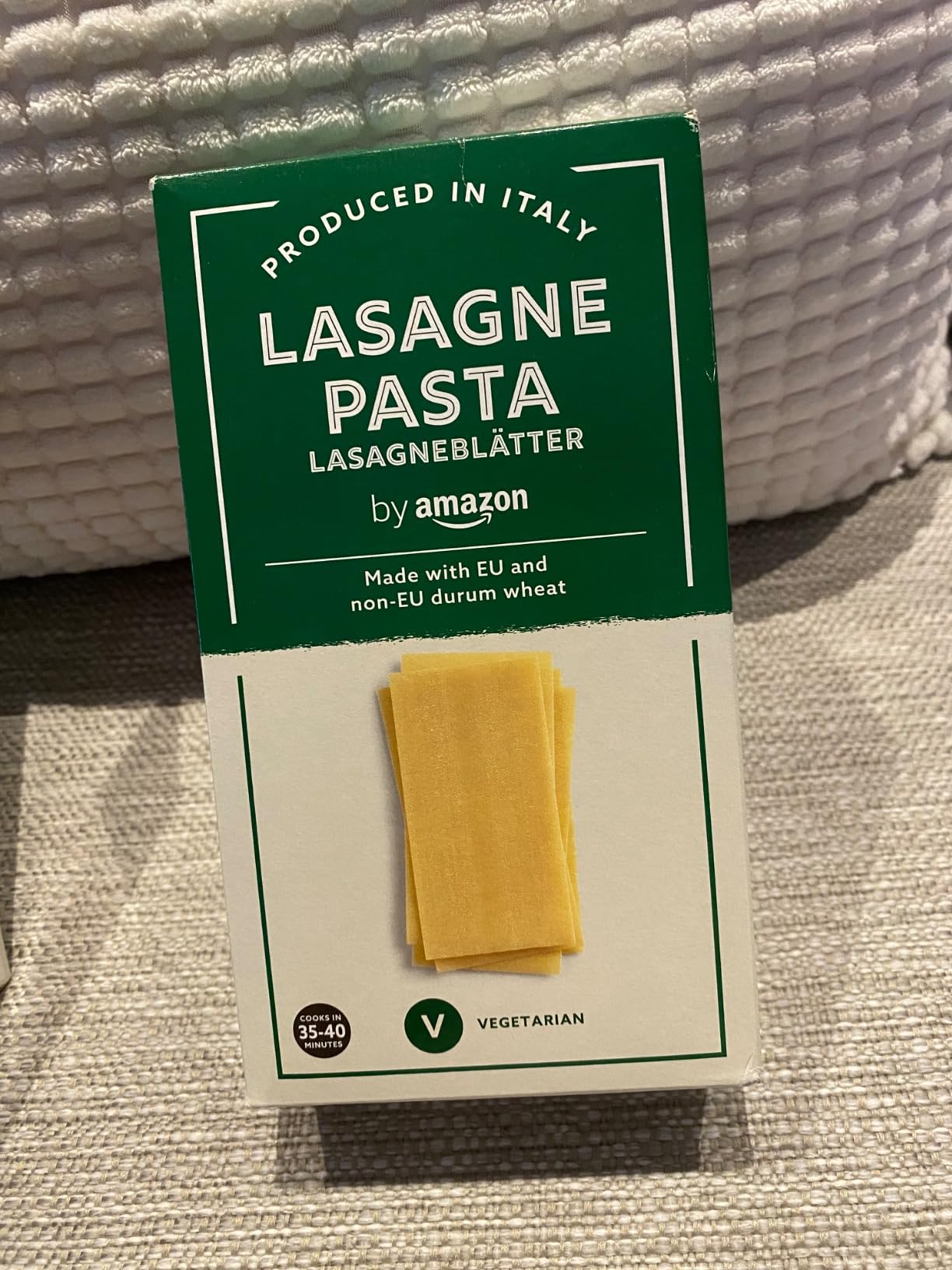 by Amazon lasagne pasta semola 500 g vegetariana