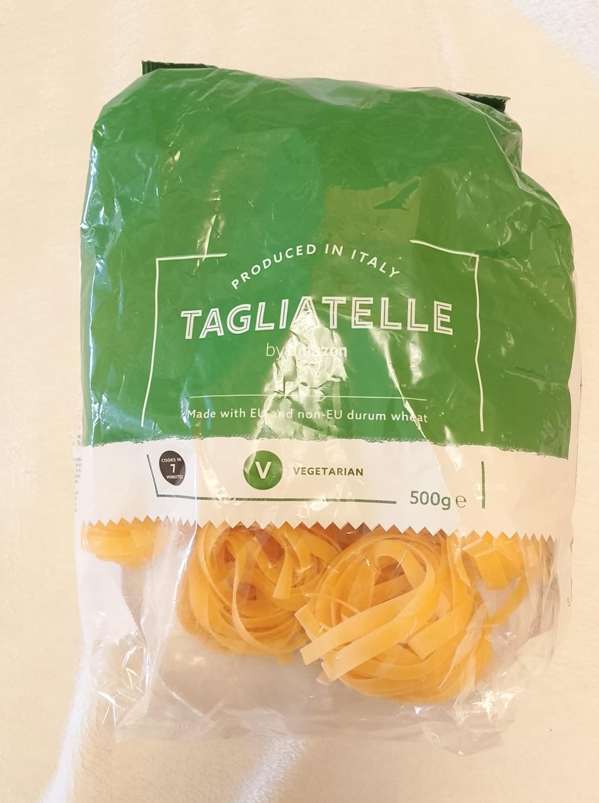 by Amazon Tagliatelle Grano Duro Pasta 500g italiana