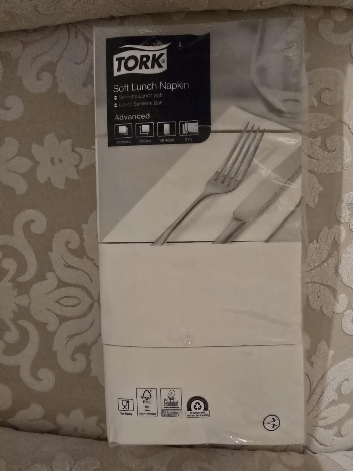 Tork 477416 Lunch Soft tovaglioli bianchi 1500 pezzi 3 veli