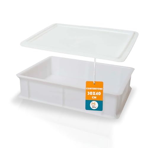 Akitaink contenitore lievitazione 30x40x10 cm con coperchio