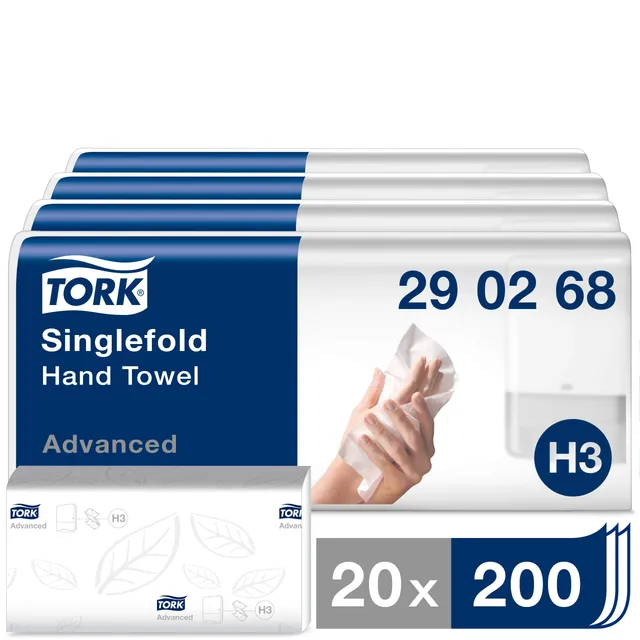 Tork 290268 asciugamani carta piegati 2 veli 4000 pz