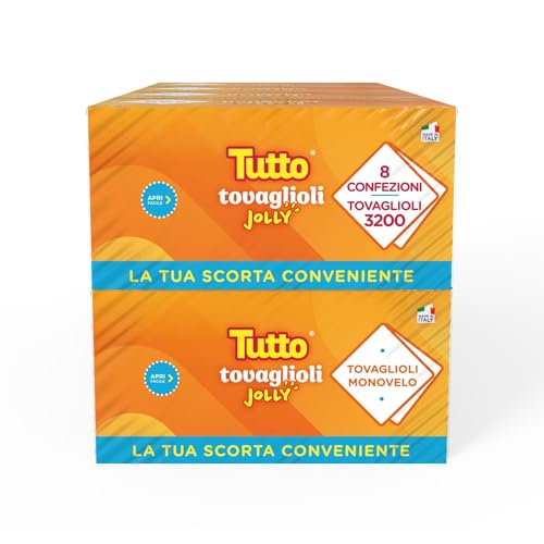 Tutto Jolly tovaglioli monovelo 30x30 scorta 8x400 pezzi