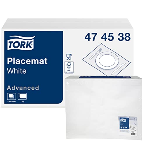 Tork Advanced 474538 tovaglietta carta bianca 500 pz monovelo