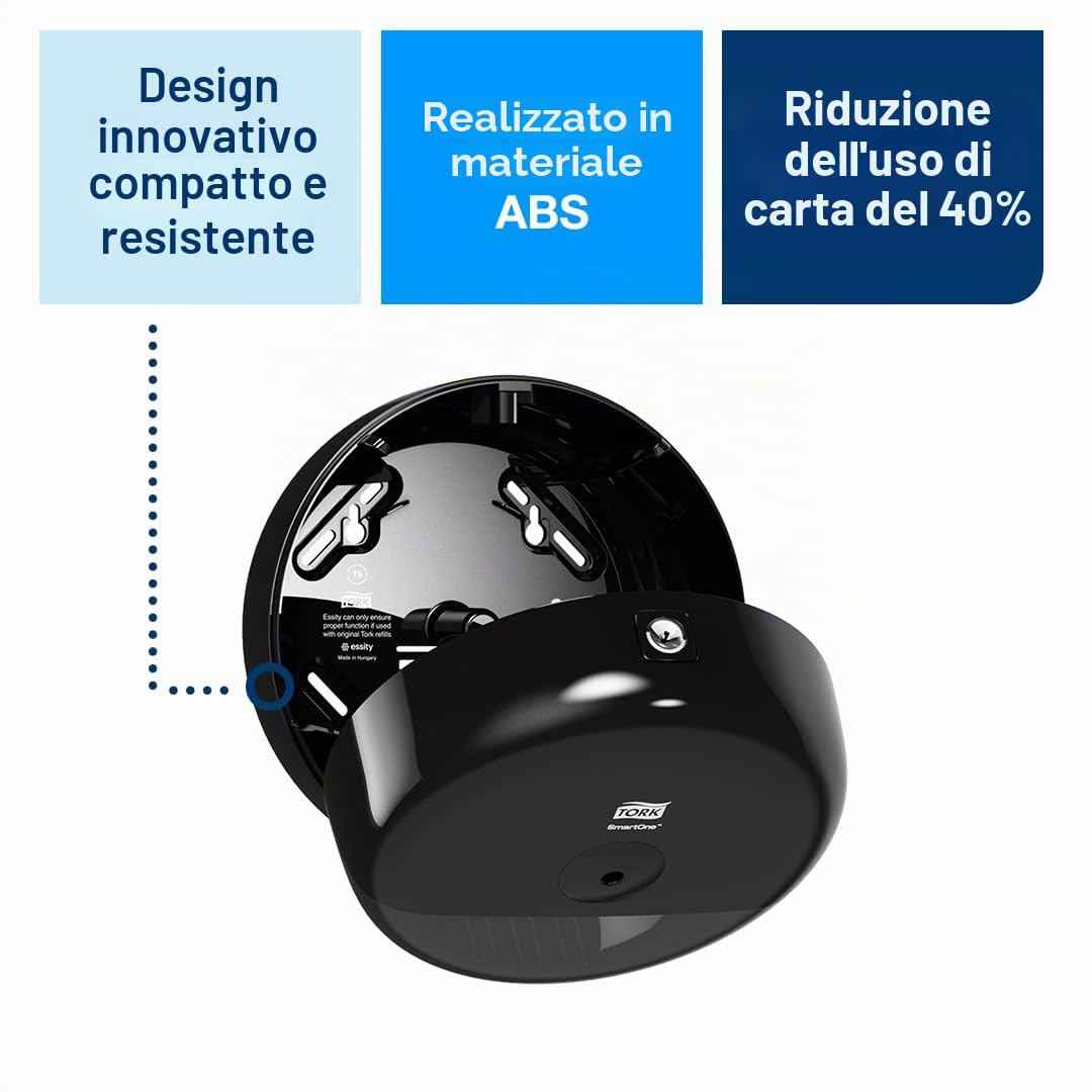 Tork SmartOne Mini T9 681008 dispenser carta igienica nero