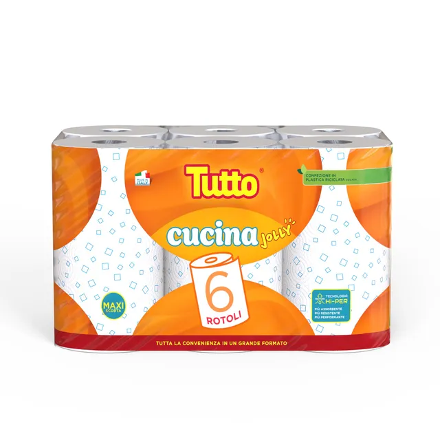 Tutto Cucina Jolly Asciugatutto Decorato 6 Rotoli