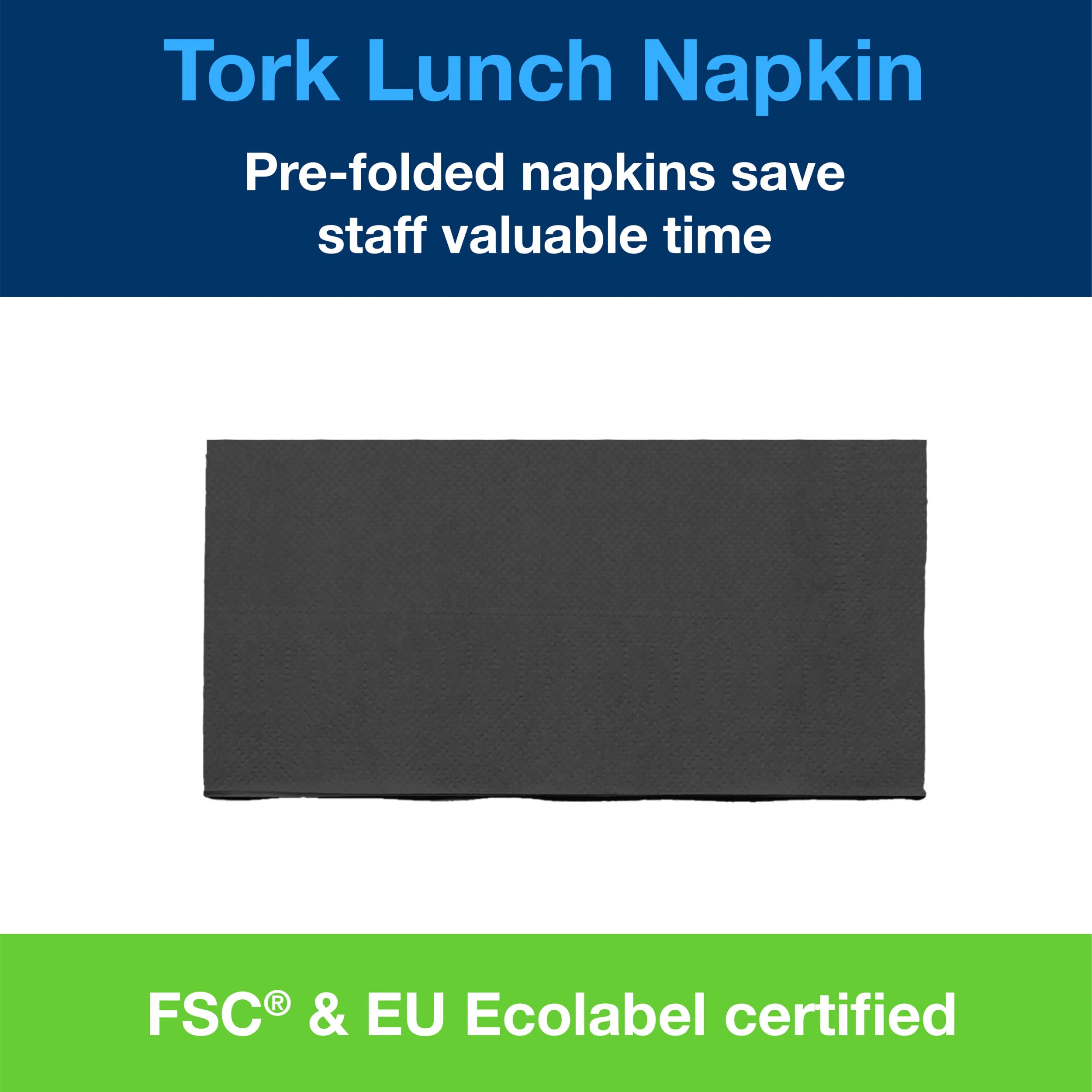 Tork Lunch 477850 tovaglioli neri 2 veli 2000 pz