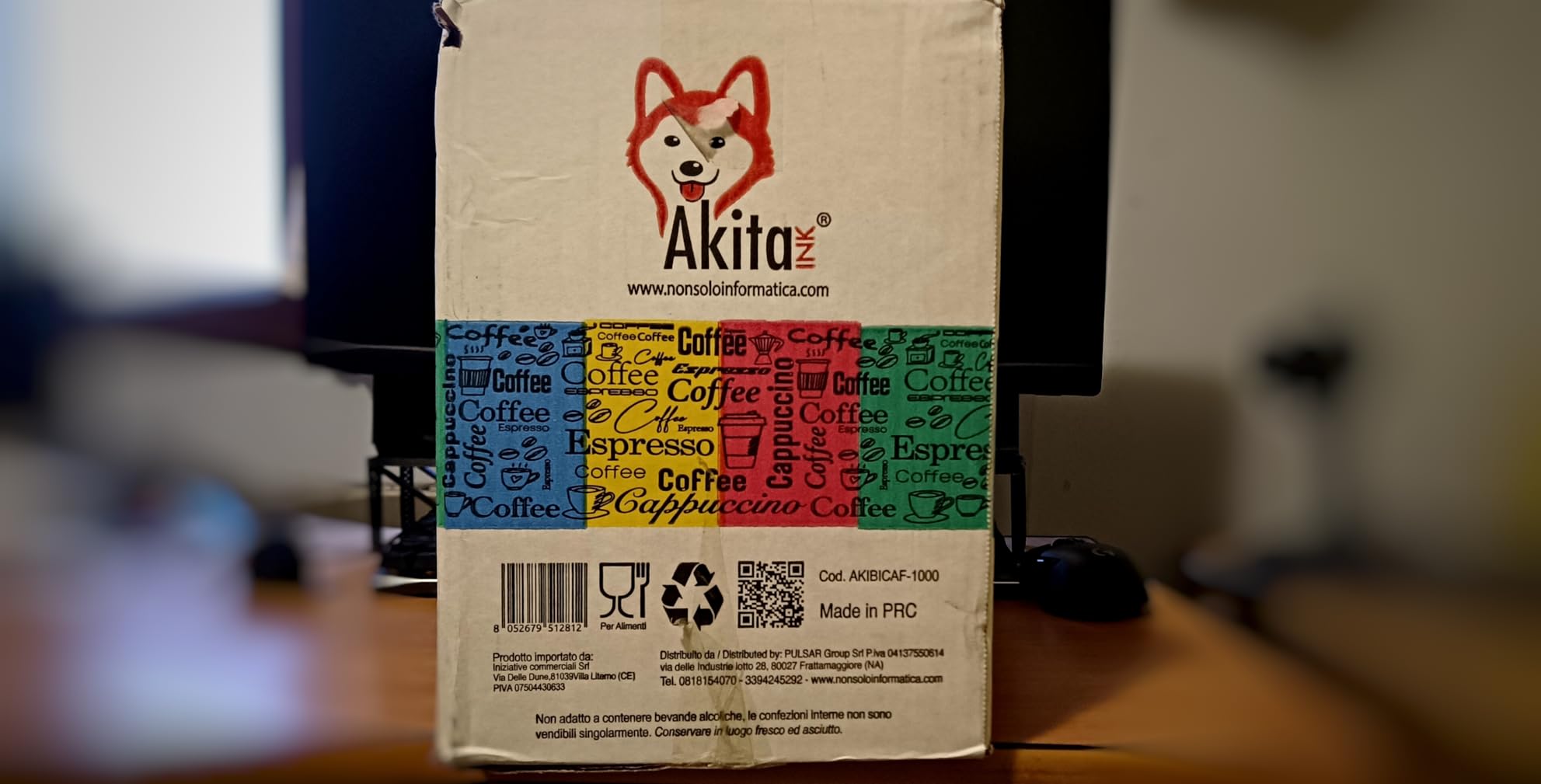 Akitaink bicchierini caffè carta 75 ml 1000 pezzi