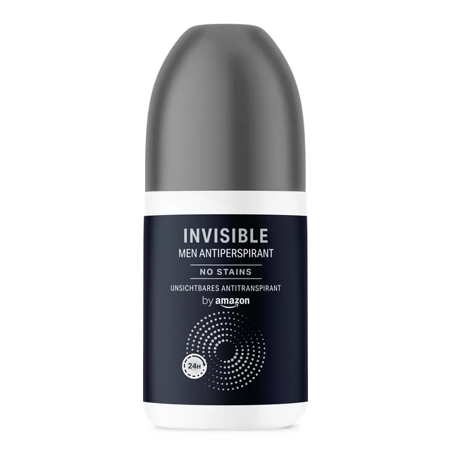 by Amazon Invisible Deodorante Roll-On Uomo 75 ml anti-macchia