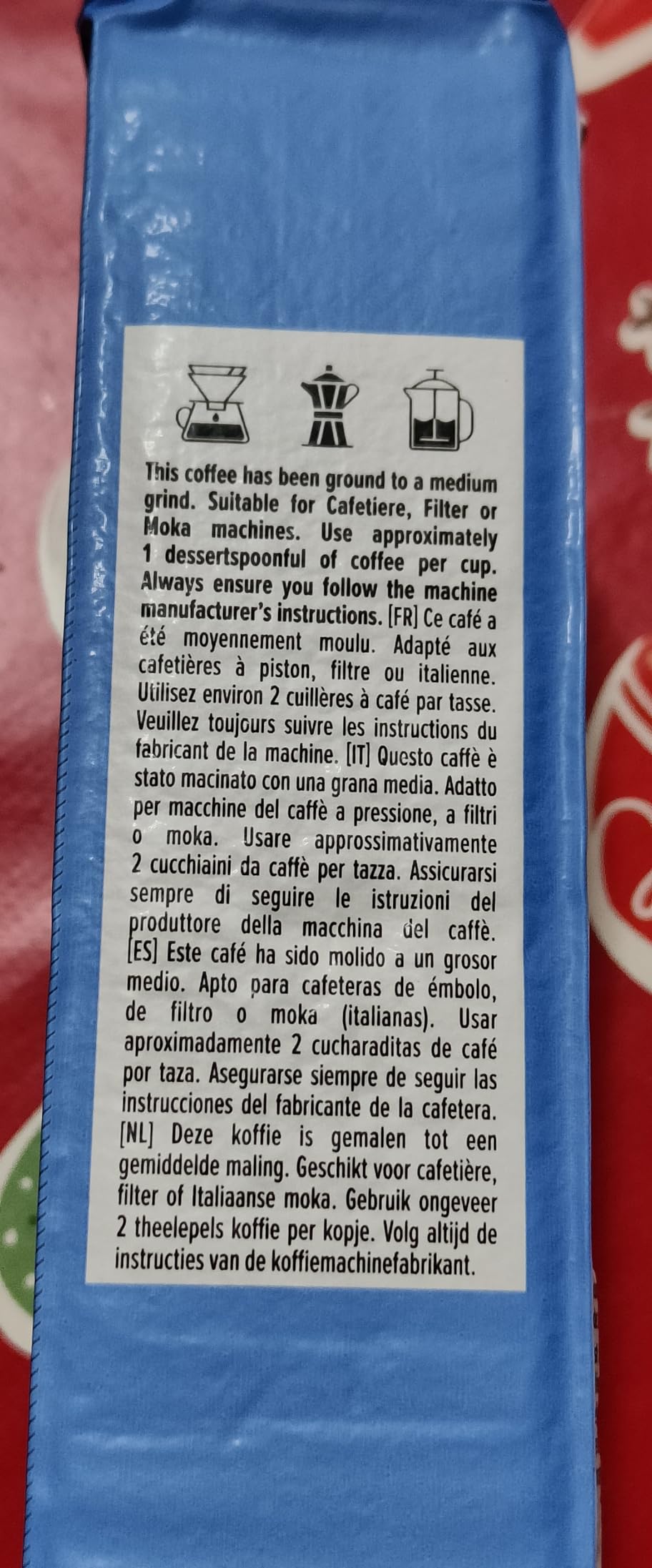 by Amazon Decaffeinato caffe macinato 1 kg 4x250 g moka
