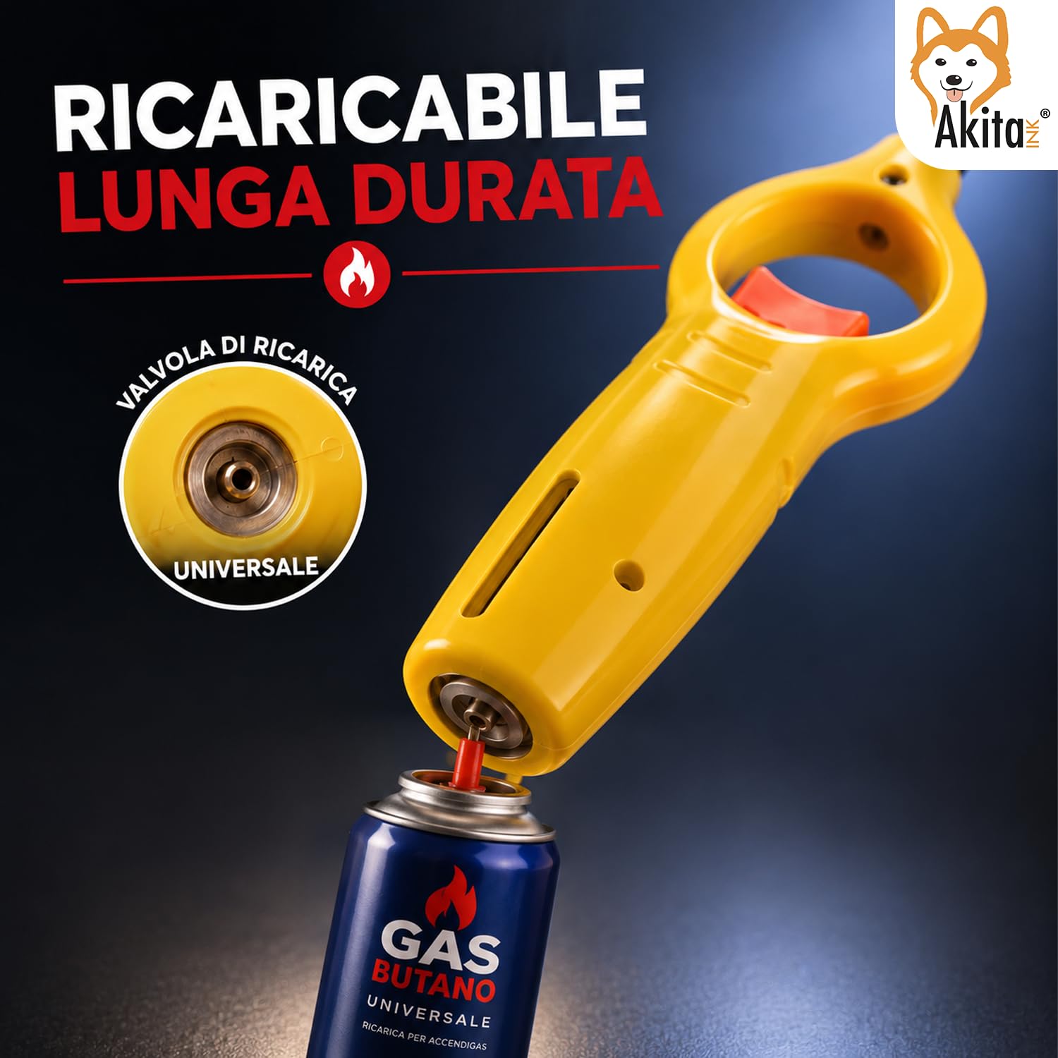 Akitaink Accendigas Ricaricabili accendini cucina set 5 pezzi