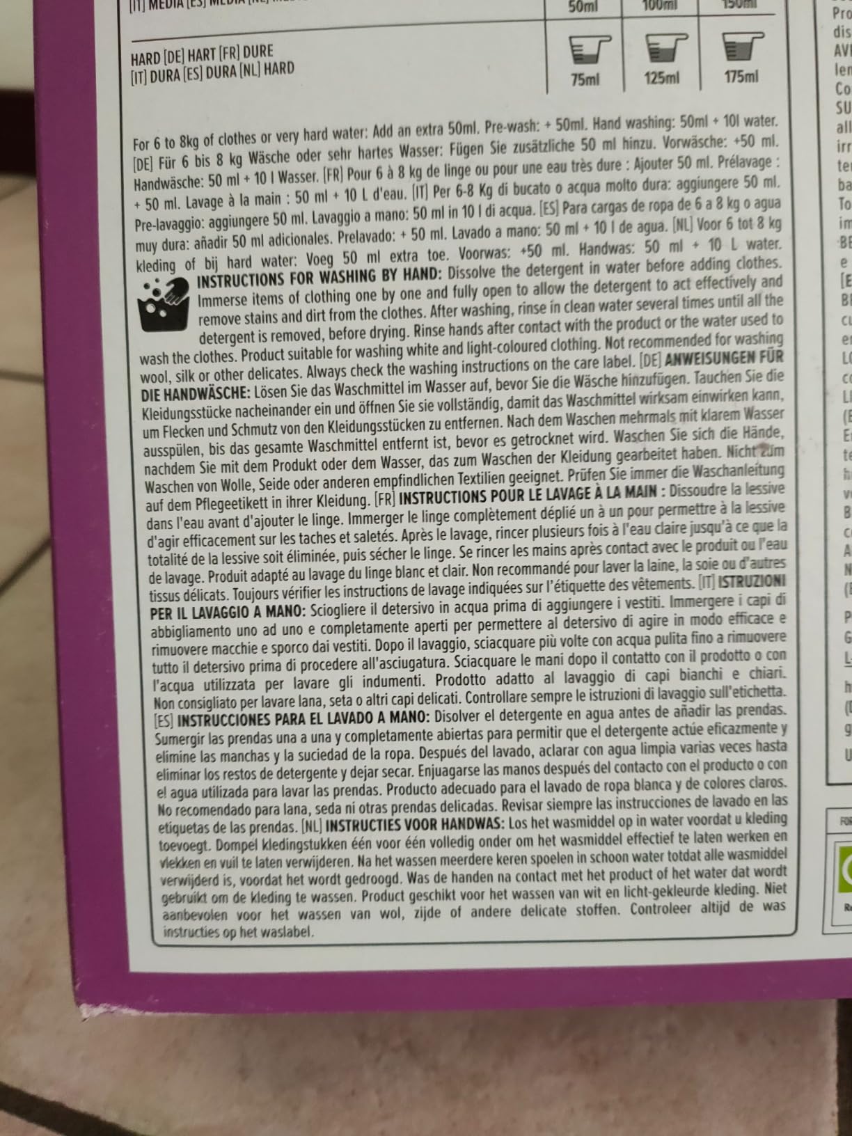 by Amazon detersivo polvere colorati 4,8 kg 80 lavaggi