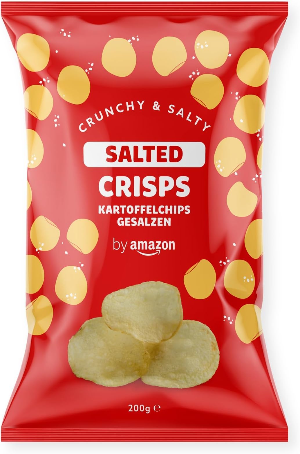 by Amazon Patatine Fritte Salate 200 g Confezione da 1 croccanti