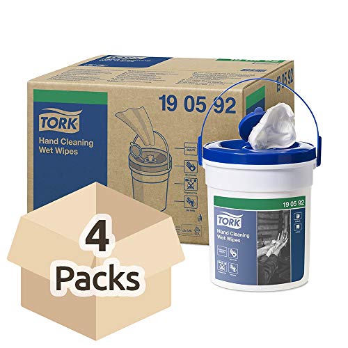 Tork salviette umidificate mani 4 secchielli 58 strappi