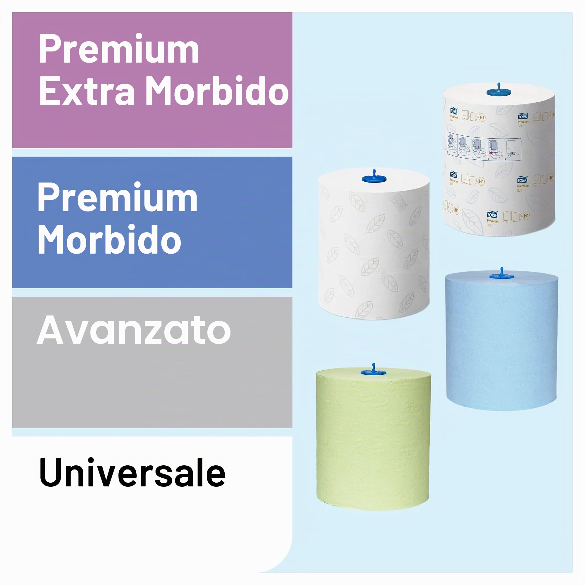 Tork Matic 460001 Dispenser Asciugamani H1 Acciaio Sensor