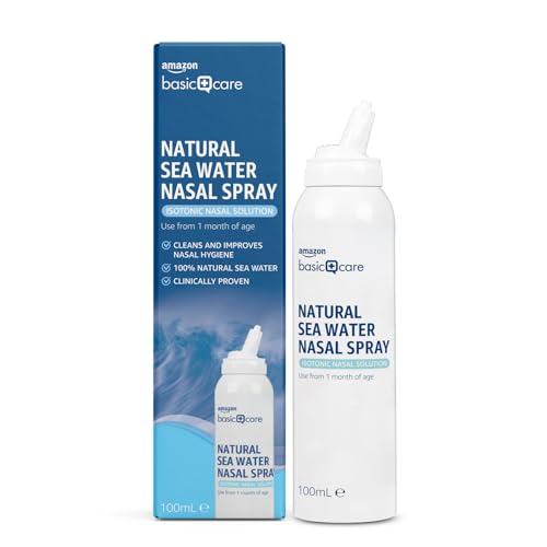 Amazon Basic Care Spray Nasale Acqua di Mare 100 ml Isotonico