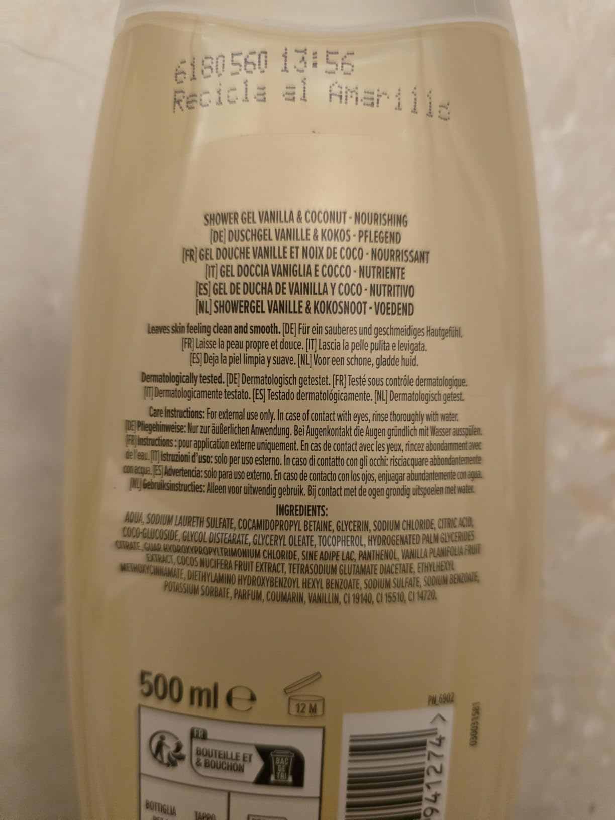 by Amazon Gel Doccia Aloe Vera pH Neutro 2x500 ml