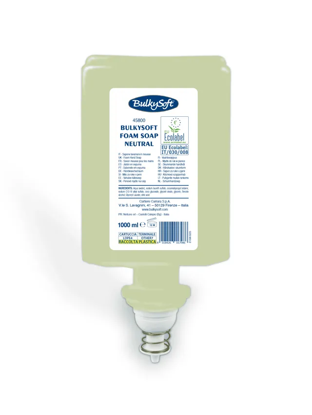 Bulkysoft ricarica sapone schiuma neutra 6x1000 ml