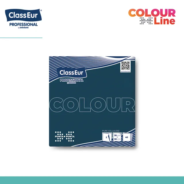 Centralcarta 38x38 2 veli micro tovaglioli blu notte
