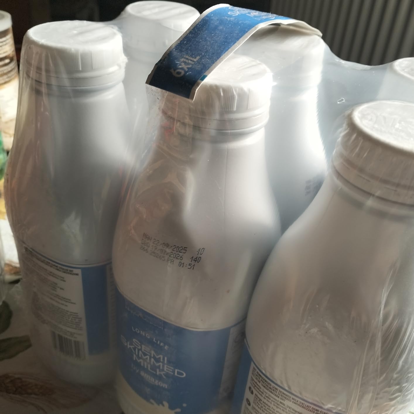 by Amazon Latte Parzialmente Scremato UHT 6x1L