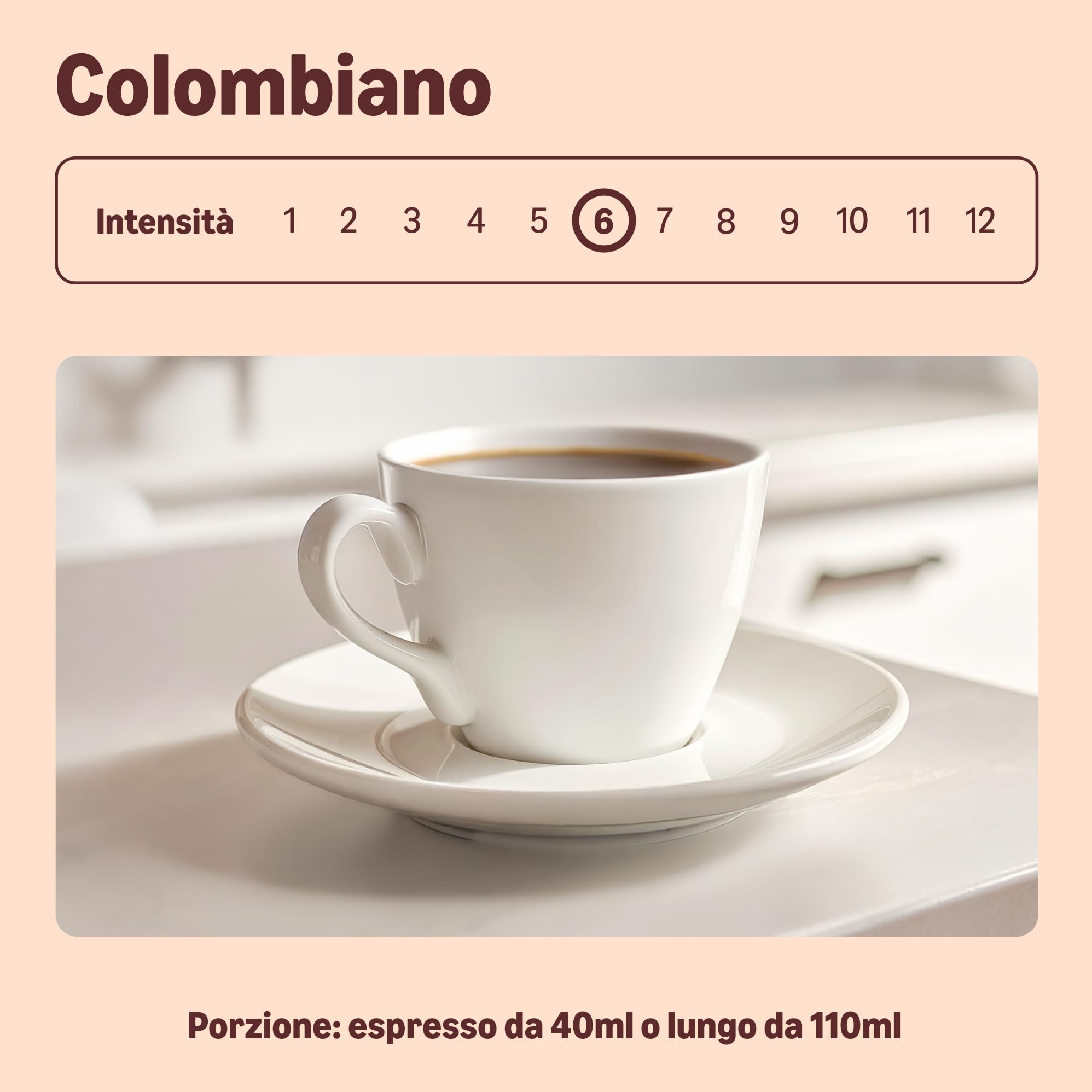 by Amazon Capsule Caffè Colombia 20 pz compatibili Nespresso