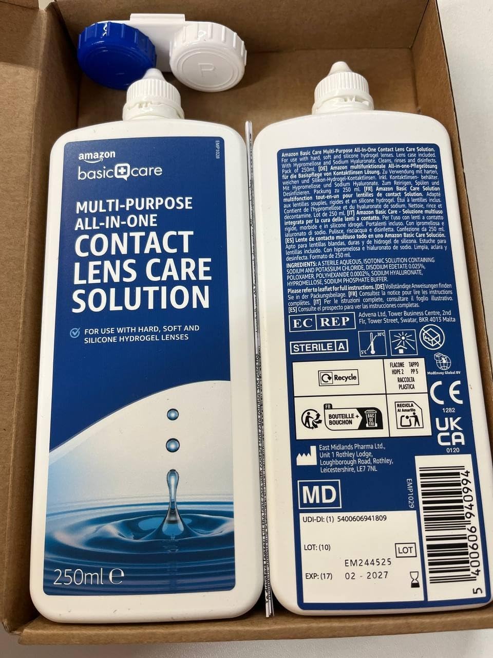 Healthcare by Amazon Soluzione Lenti 2x250 ml all-in-one