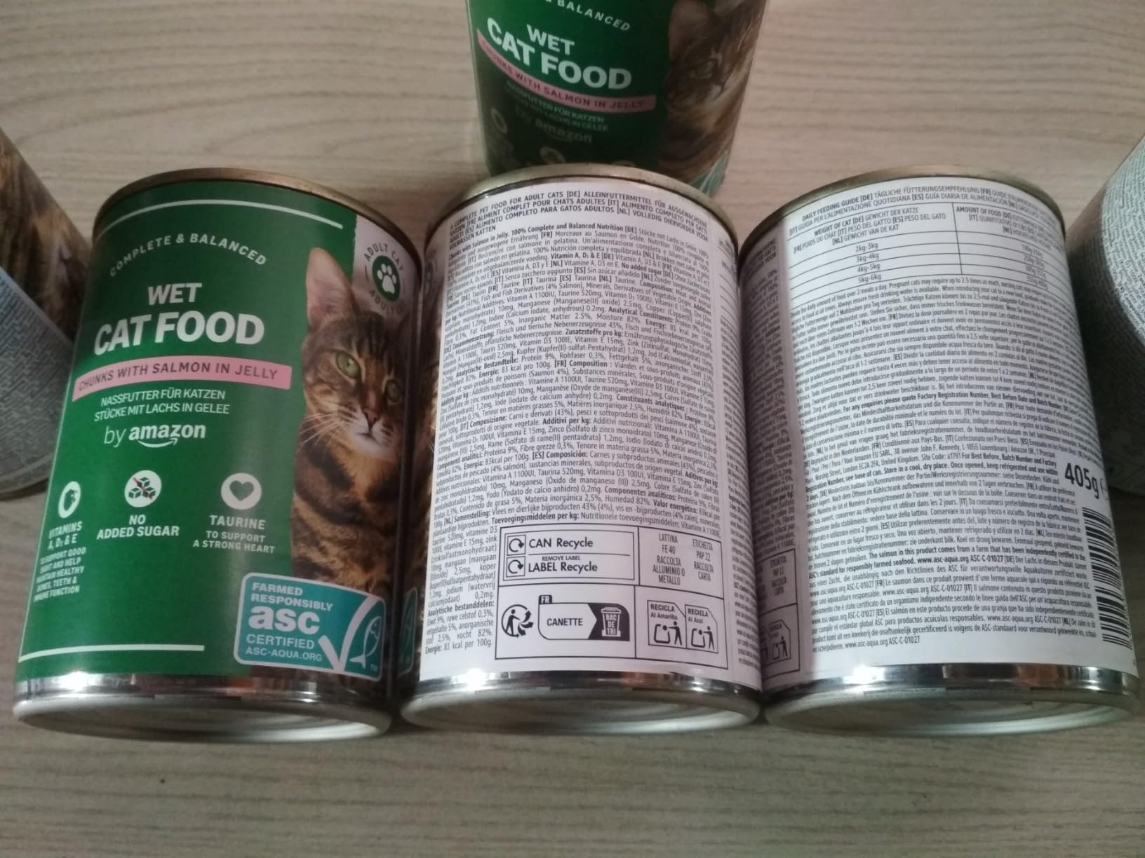 by Amazon cibo gatto umido salmone 6x405g senza cereali