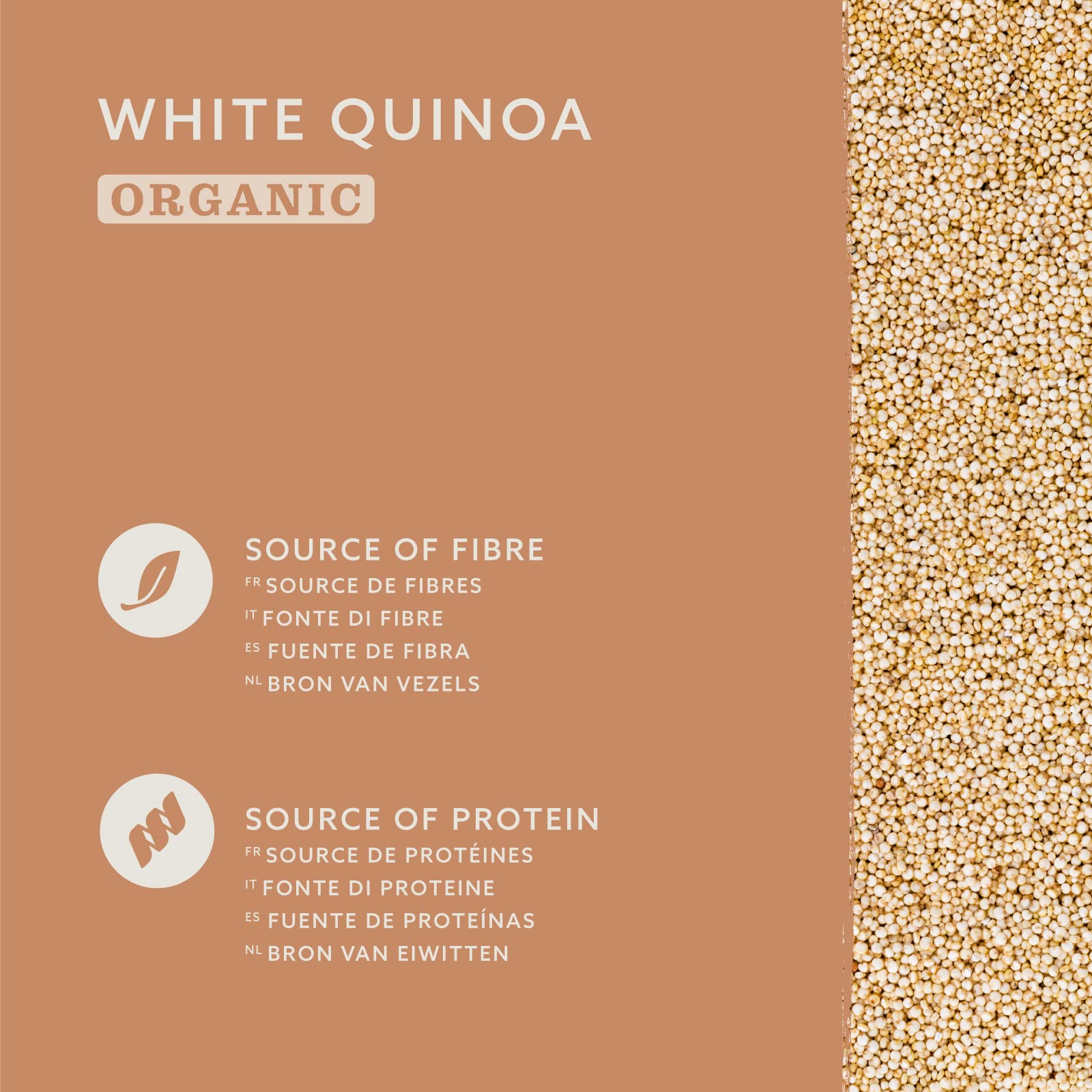 by Amazon Quinoa Biologica Bianca 500 g fonte di fibre