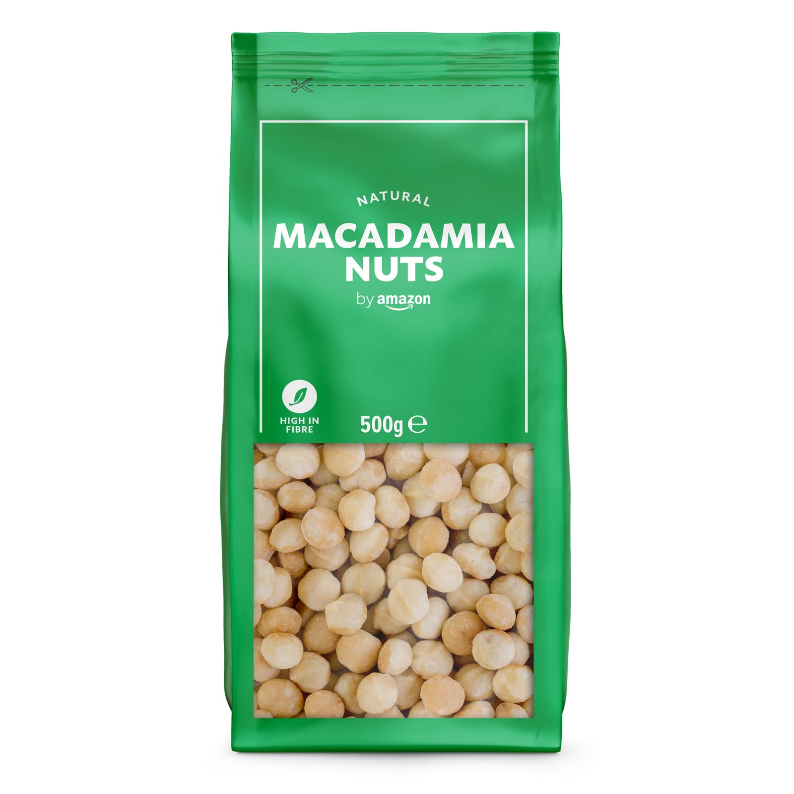 by Amazon Noci di Macadamia Intere 500 g Non Salate Vegane