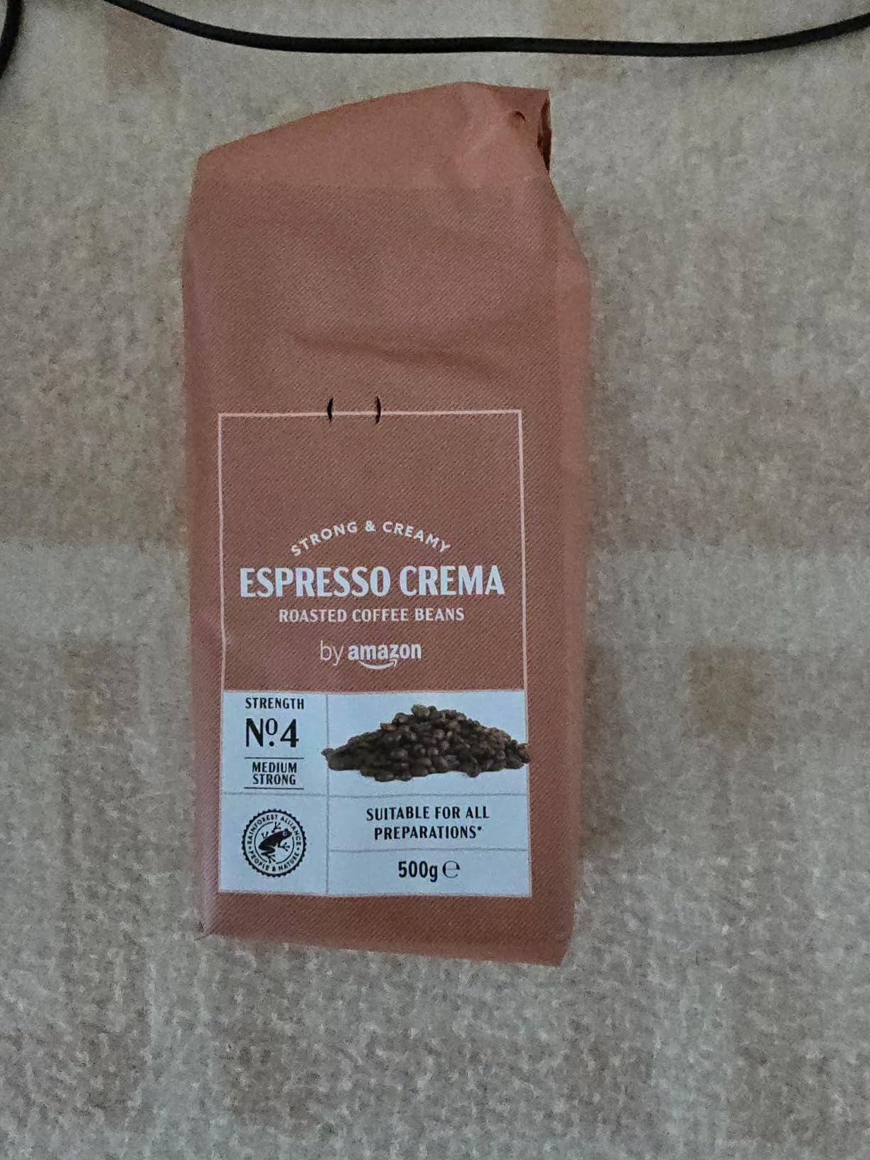 by Amazon Espresso Crema caffè in grani 2x500g tostatura chiara