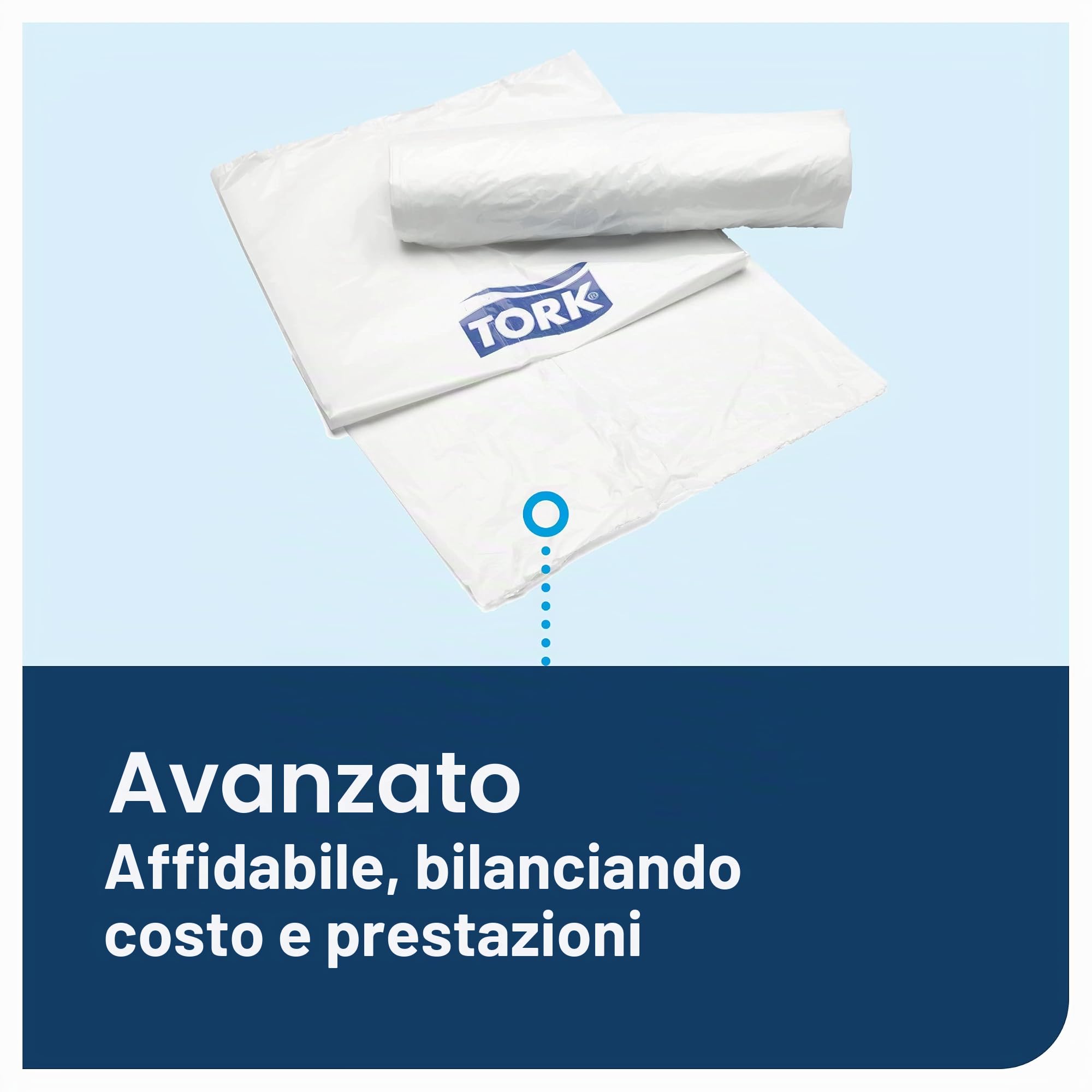 Tork cestino rifiuti 20 L bianco da parete