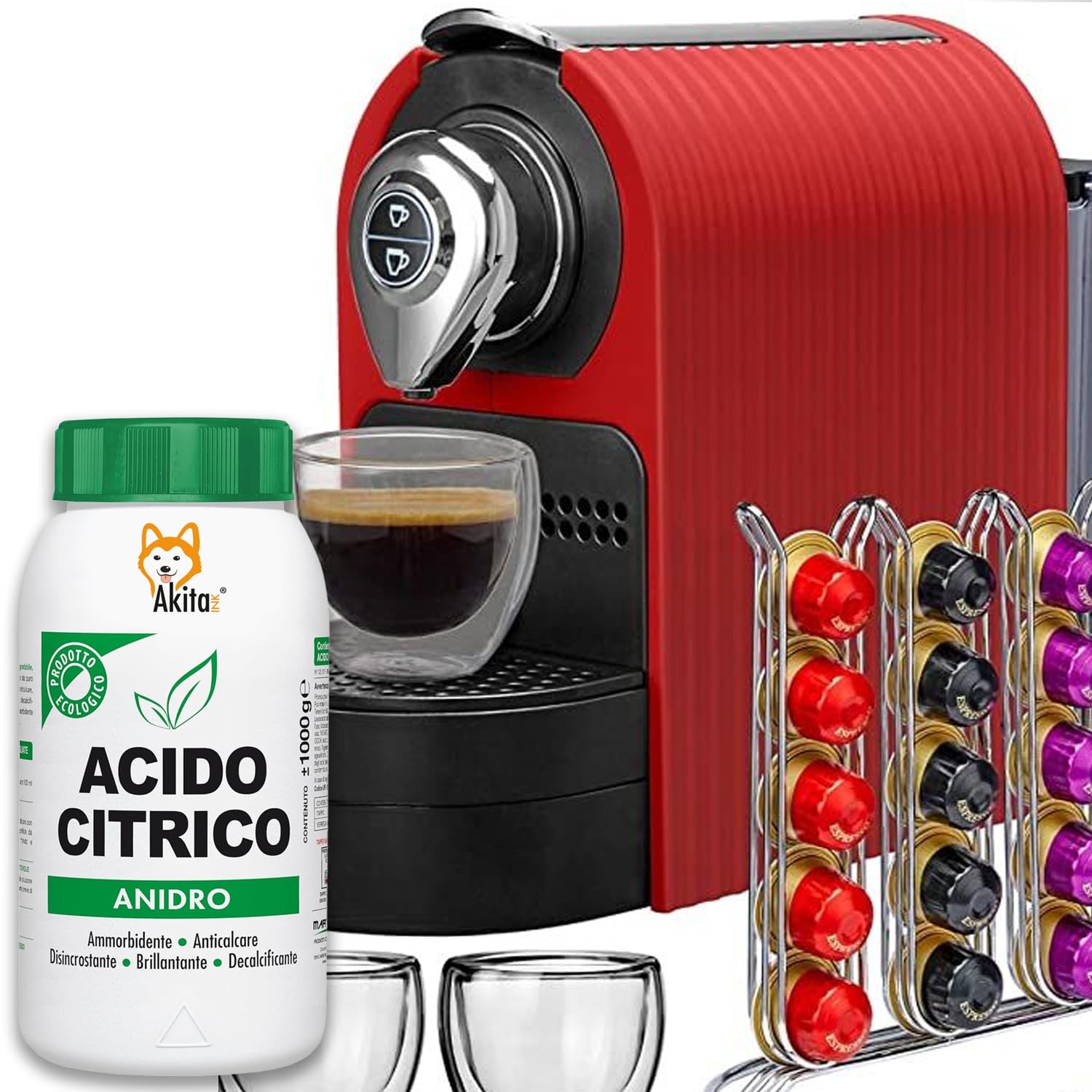 Akitaink acido citrico polvere 4 kg anticalcare multiuso