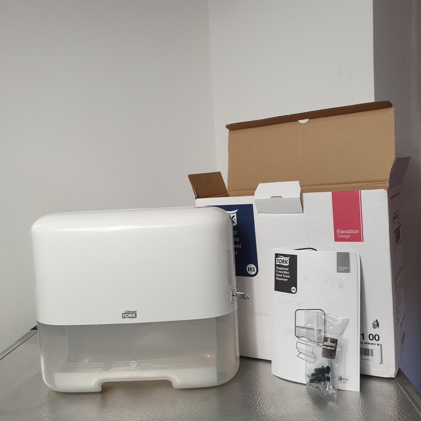 Tork 553100 Elevation Dispenser Mini V/C Bianco H3