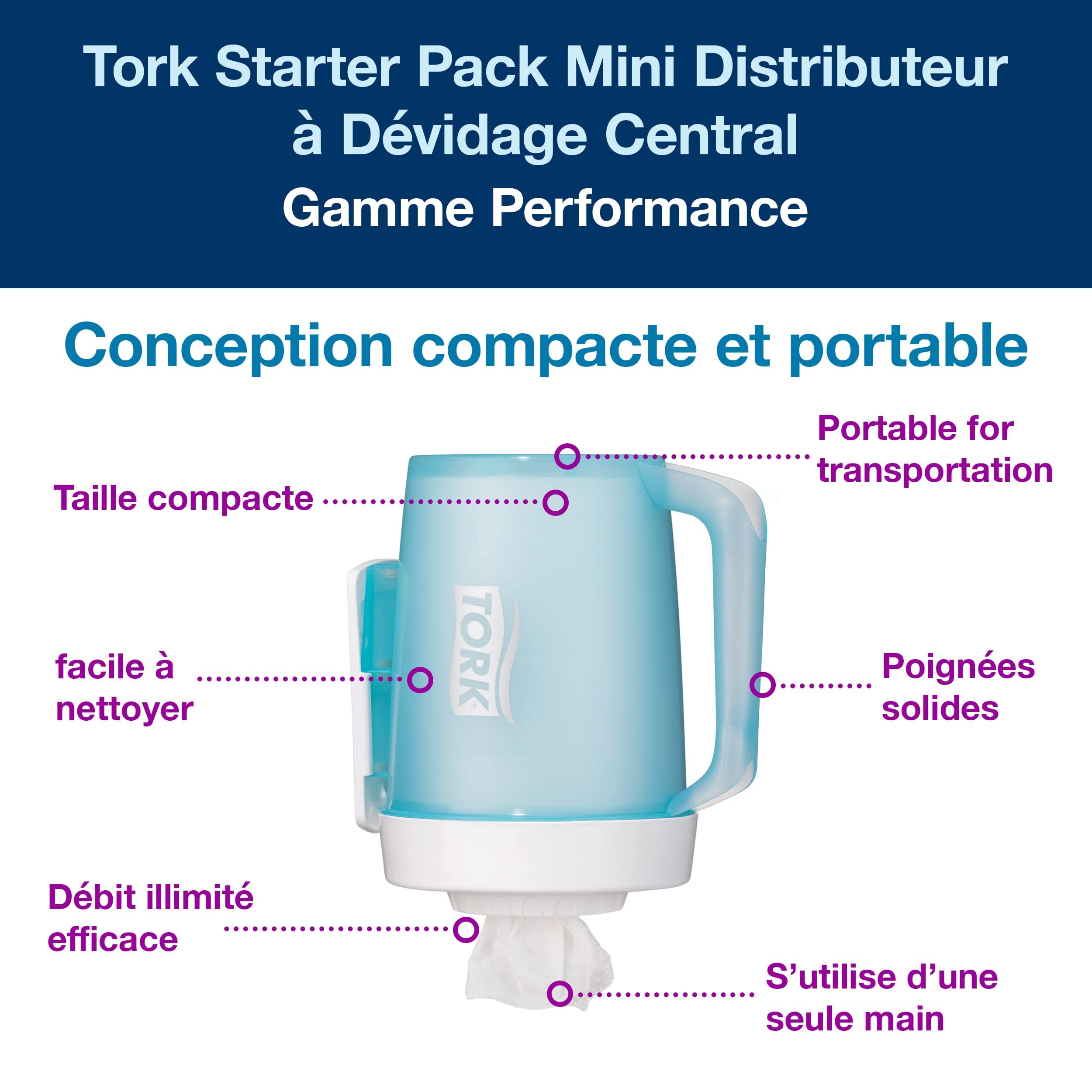 Tork M1 Mini dispenser portatile estrazione centrale starter pack