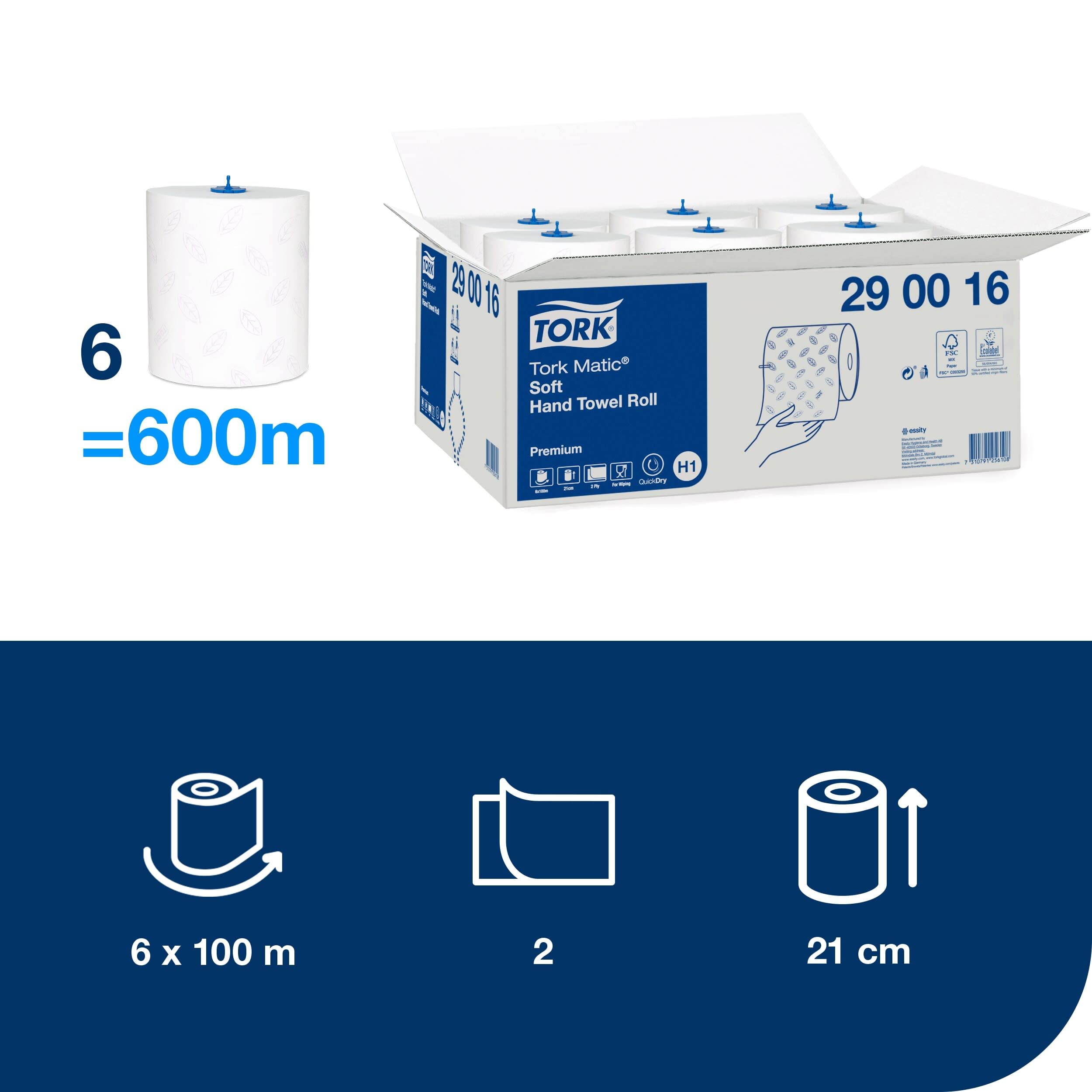 Tork Matic Soft carta asciugamani 6 rotoli premium