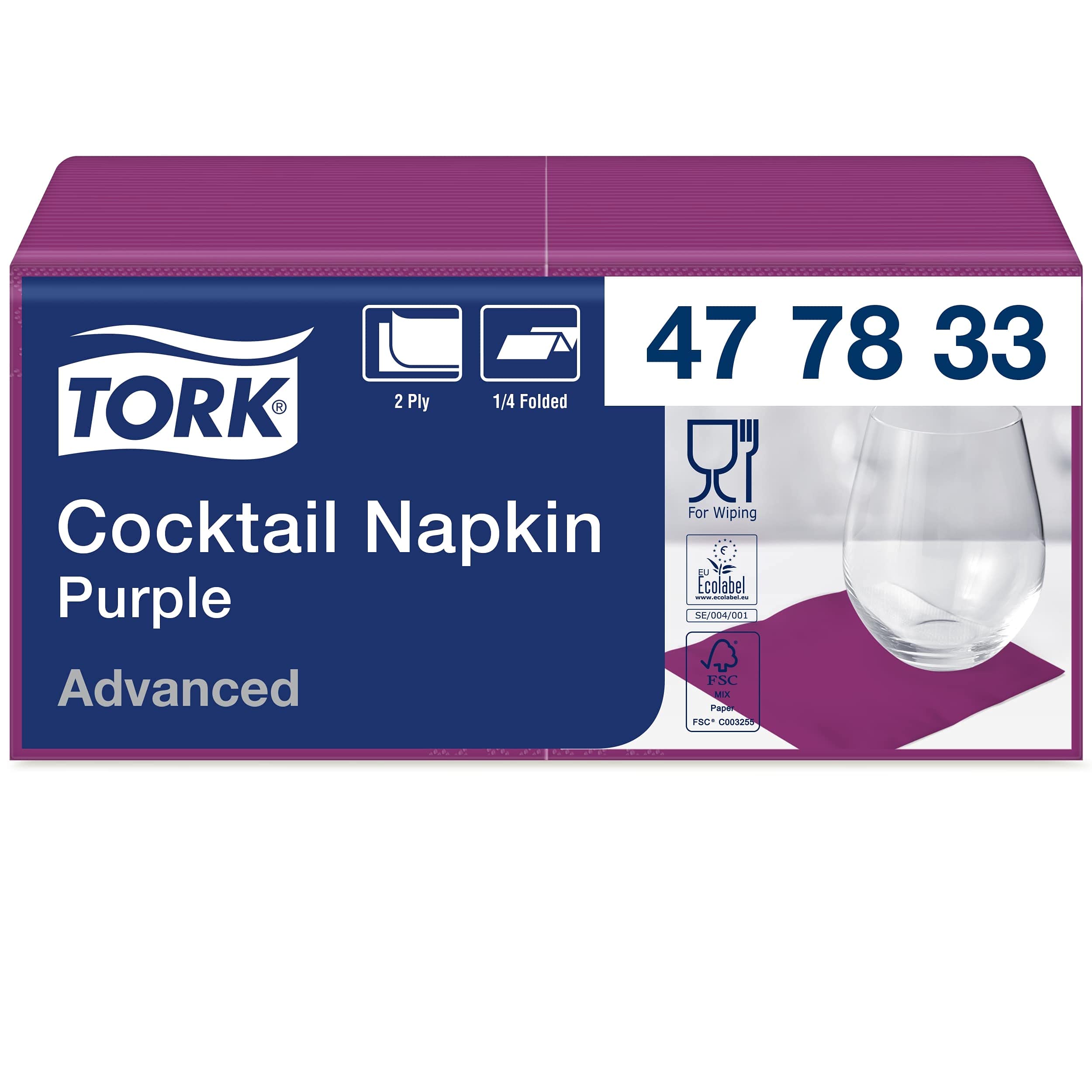 Tork Cocktail Advanced 477832 tovaglioli carta grigi 12x200 pz