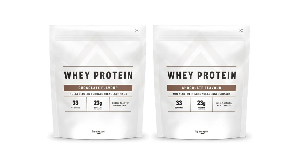 by Amazon Nutrition Proteine Siero Latte Cioccolato 2x1 kg 33 porzioni