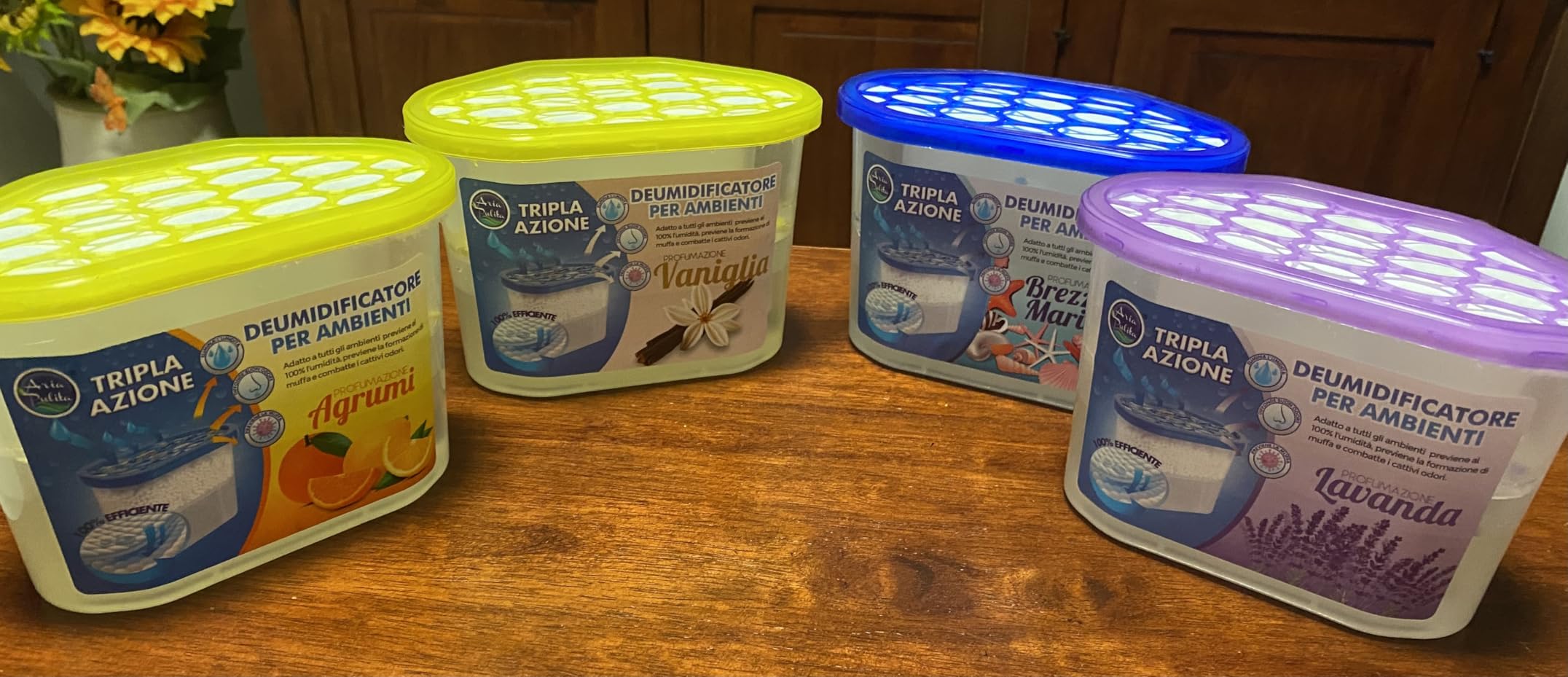 Akitaink Assorbiumidità 500 ml 6 pezzi profumati anti muffa