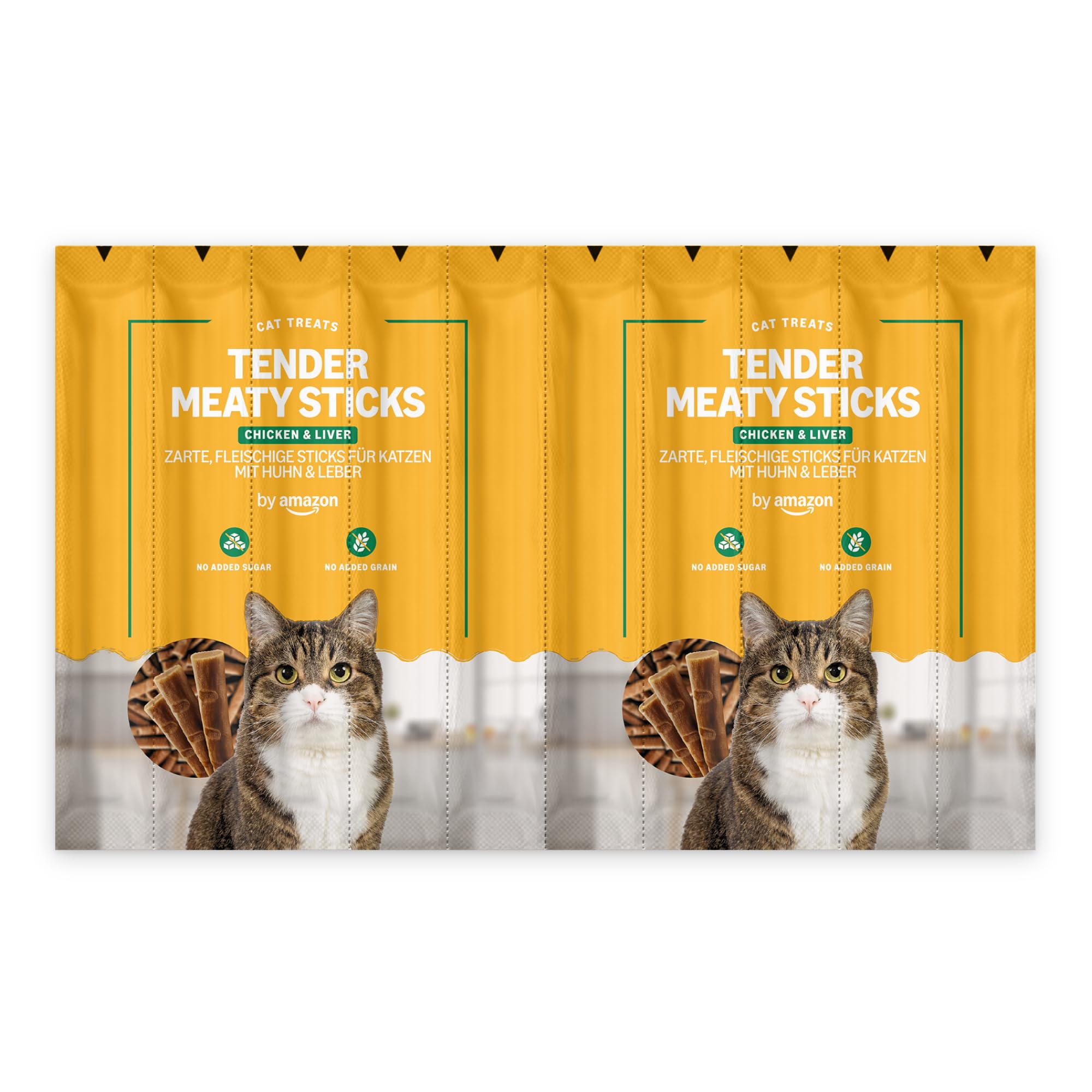 by Amazon Bastoncini Gatti pollo fegato snack 50 g senza cereali