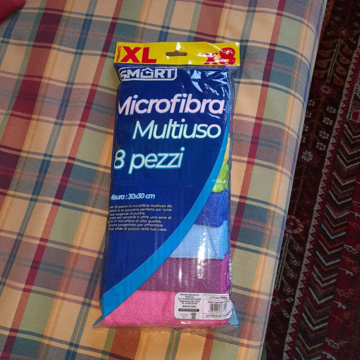 Akitaink panno microfibra 30x40 cm multicolore 21 pz lavabile