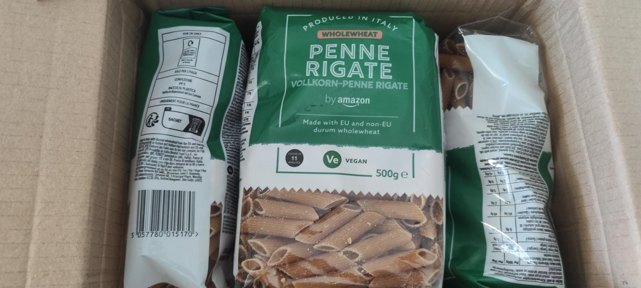by Amazon Penne Rigate Integrali pasta 500g grano duro